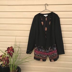 Coldwater Creek angled blazer